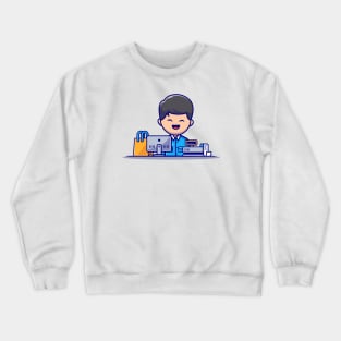 Male Cashier Crewneck Sweatshirt